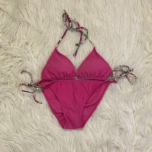 String Bikini- Max Azria- Pink